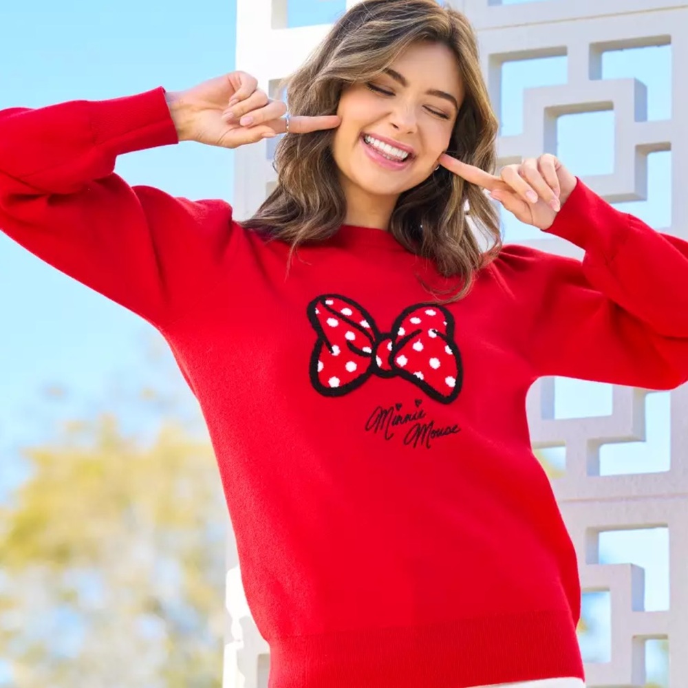 Disney Red Minnie Mouse Sweater